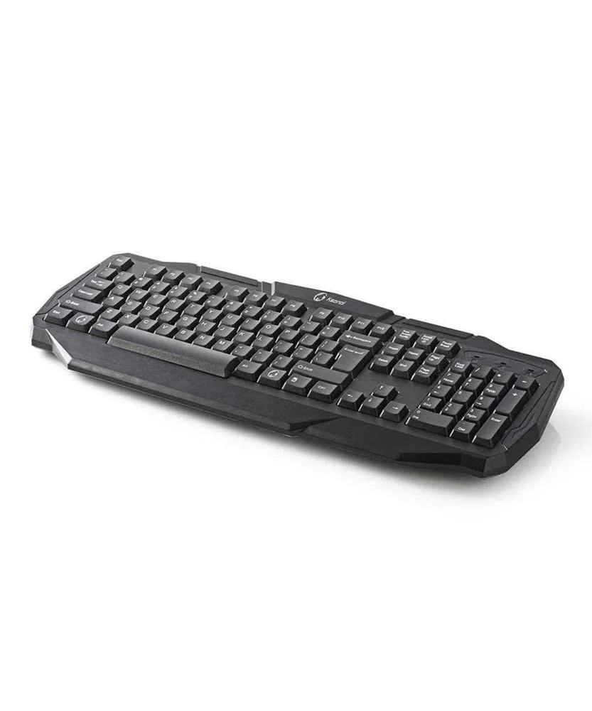 Teclado com Fios para Jogos  Usb 2.0  Teclas de Membrana  Leds