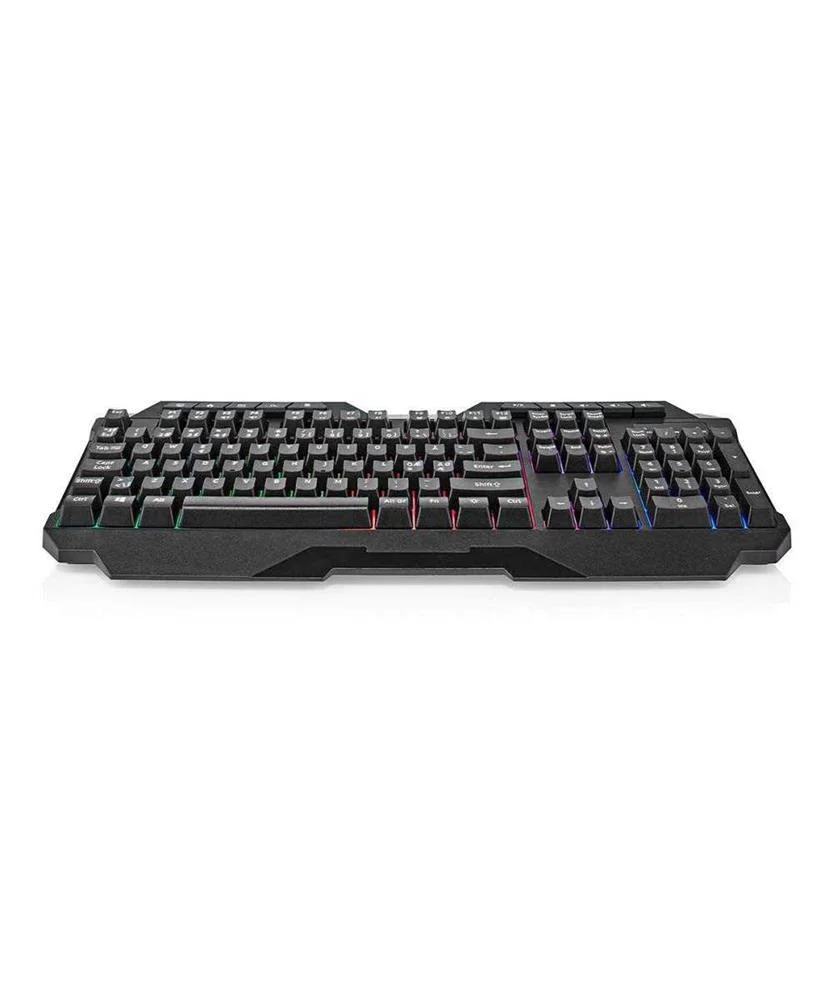 Teclado com Fios para Jogos  Usb Tipo a  Teclas de Membrana  LED  Qwerty