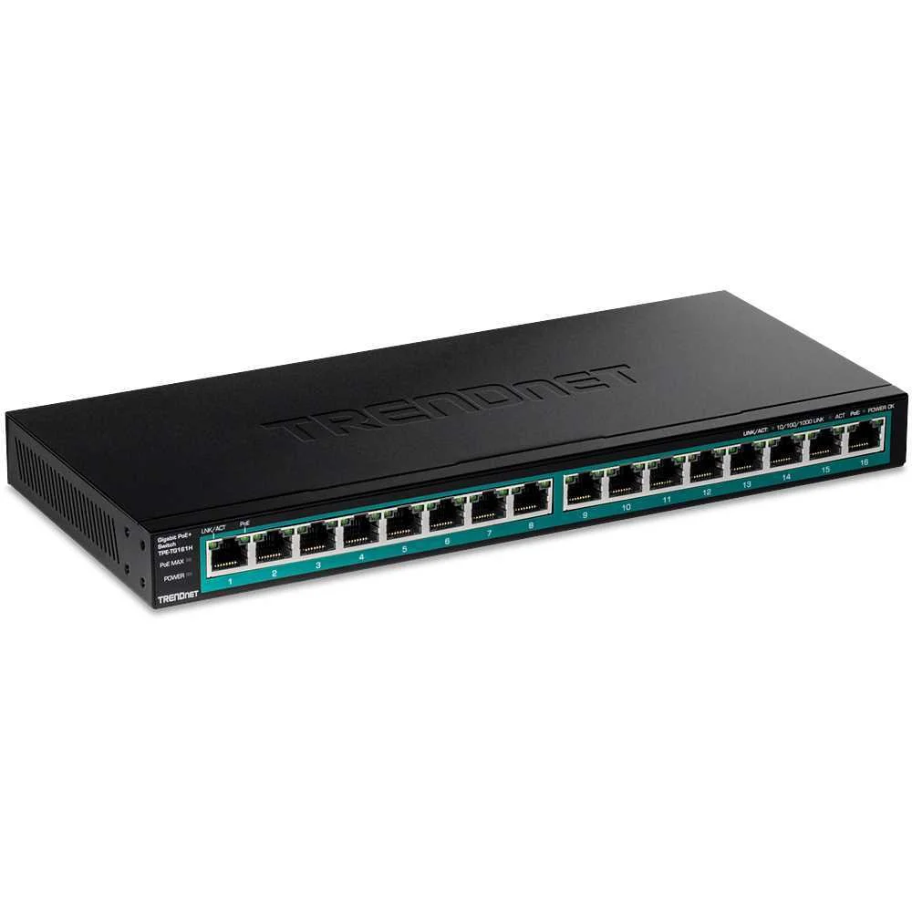Trendnet 16-Port Gigabit Poe+ Switch(123w)
