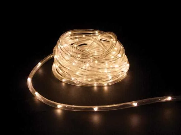 Microlight LED - 6 M -  120 Warm White Lamps - Transparent Wire - 12 V