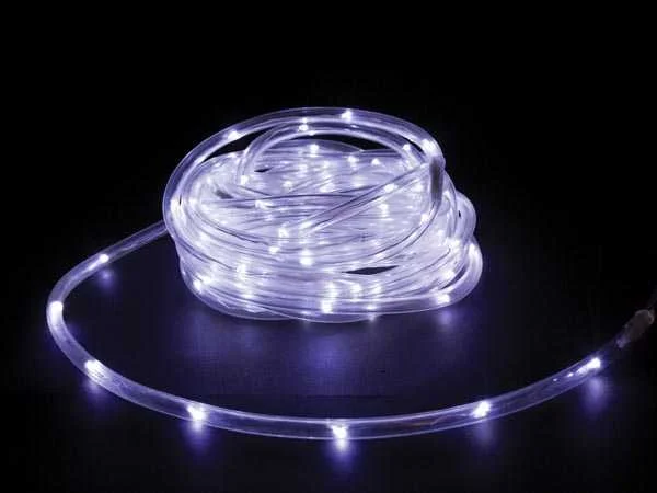 Microlight LED - 6 M - 120 White Lamps - Transparent Wire - 12v