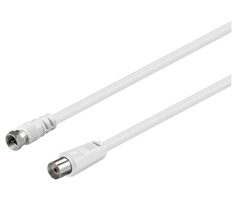 Conexão de Antena de Tv Hembra a F Macho 1.5m