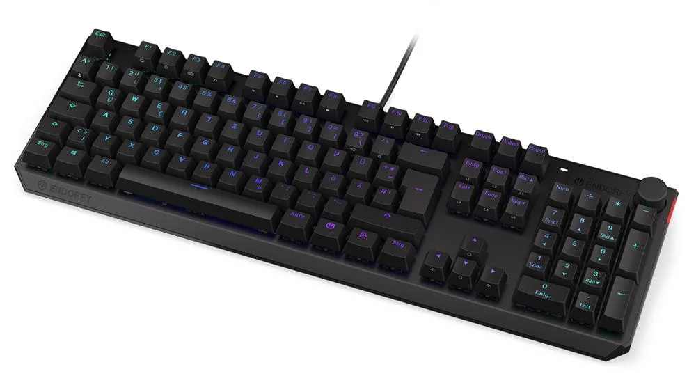 ENDORFY Thock teclado USB QWERTZ Alemão Preto