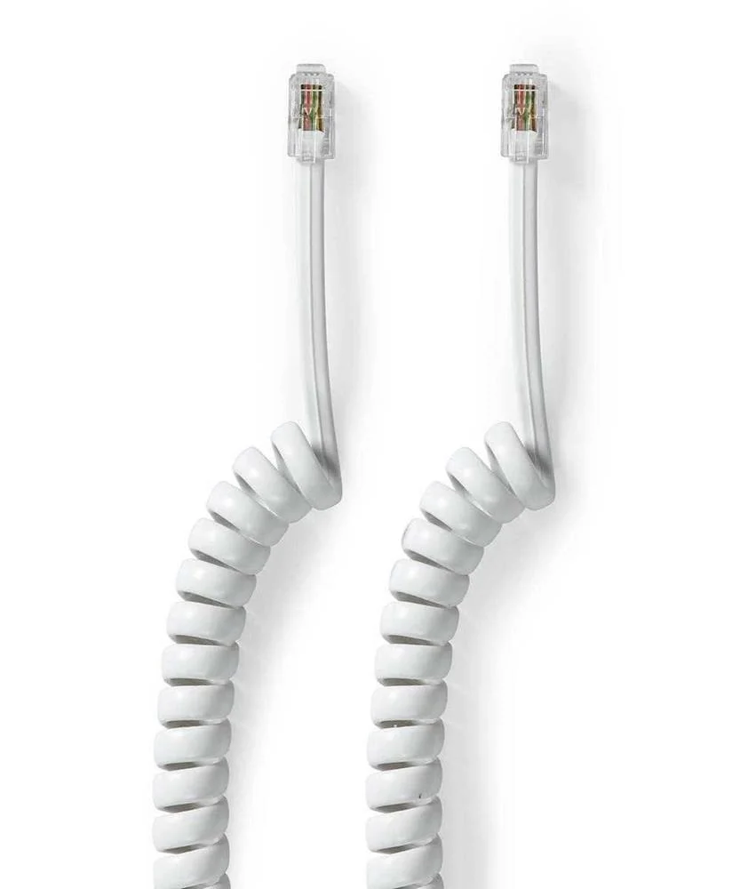 Cabo Telefónico  Rj10macho  Rj10macho  2m  2m  Roscado  Tipo de Cabo  Rj10  Branco