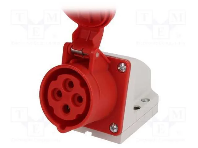 Conector: de alimentação AC 3 fases, tomada, fême.