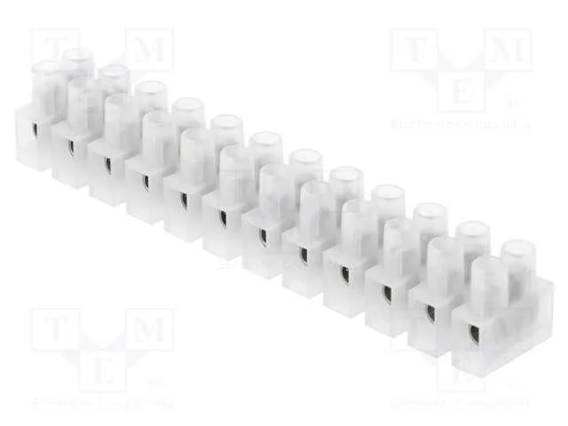 Bloco terminal, terminal parafusado, 2,5mm2, 250V.