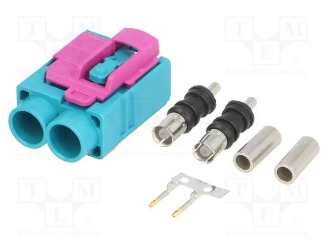 Tomada, para antenas, Fakra, simples, azul marino