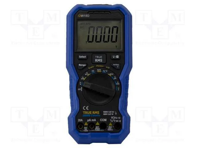 Mult&iacute;metro Digital; Lcd; 4,5 D&iacute;gitos (20000); 3x/S; True Rms