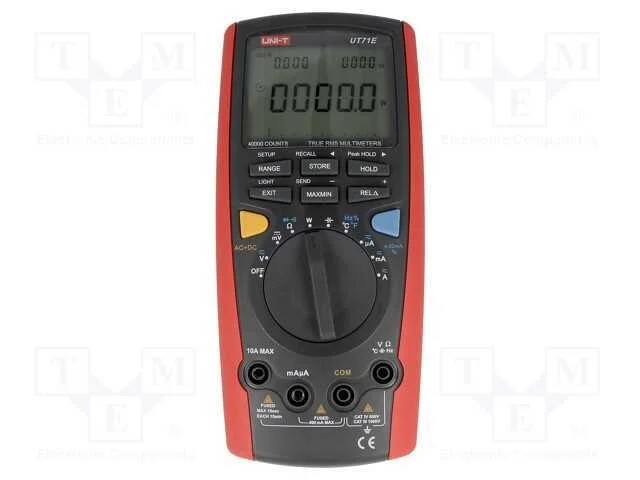 Multímetro digital, USB, LCD, (40000), Barógrafo:.