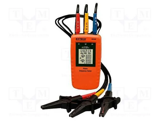 Verificador: sequência das fases, LCD, 40÷600VAC,.