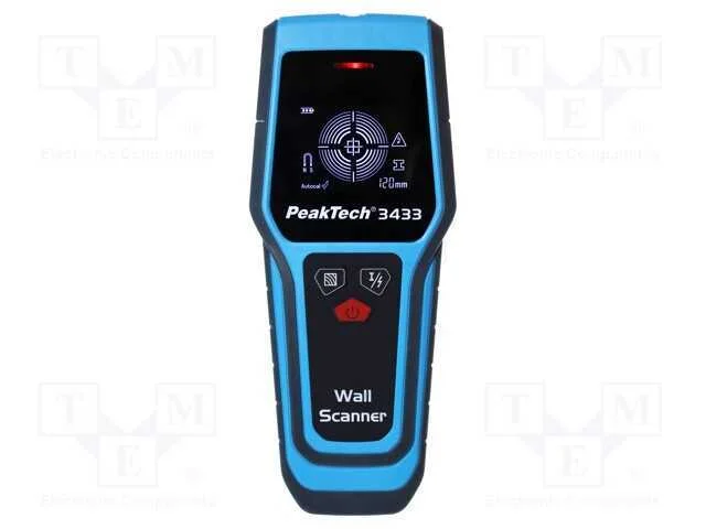 Detetor Sem Contato de Madeira, Metais e Fios; Lcd; Ip54