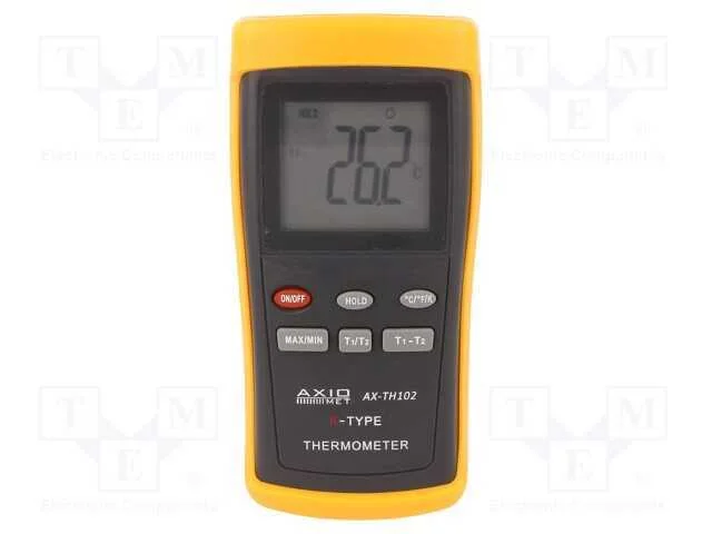 Medidor: temperatura, LCD, (1000), -200÷1370°C, E.