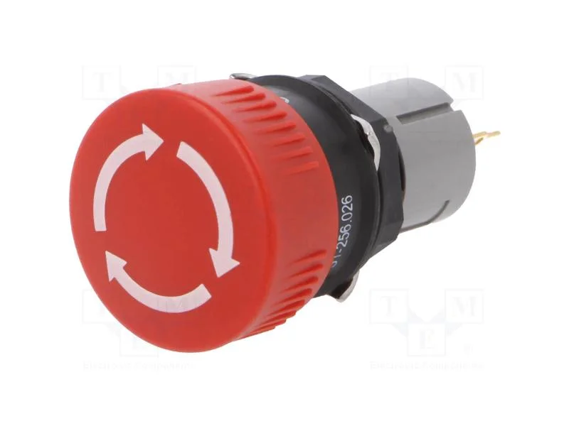 Interruptor: de Segurança, 16mm, Pos.Estáv: 2, Nc, Vermelho, Ip65
