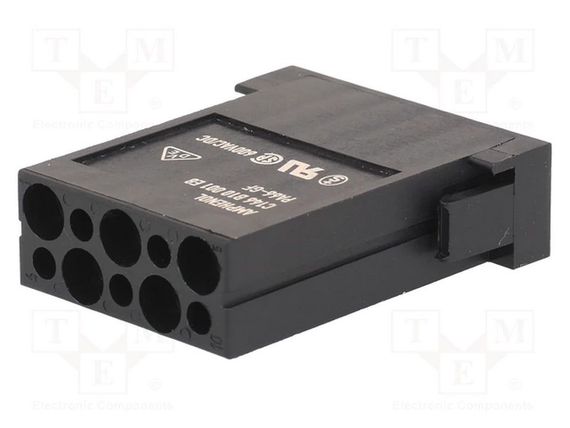 Conector: Hdc, Módulo, Fêmea, C146,Heavymate M, Pin: 10, 400v