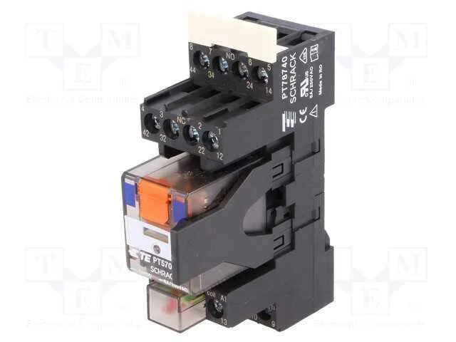 Relé: de interface, 4PDT, Ubobina : 24VDC, 6A, 6A.