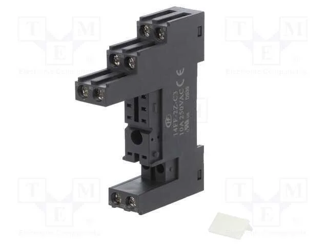 Base, Pin: 8, 10a, 250vac, No Painel,Para Trilho Din, S&eacute;rie: Hf115f