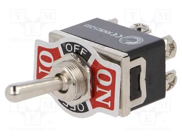 Interruptor: de alavanca, Pos: 3, DP3T, ON-OFF-ON.