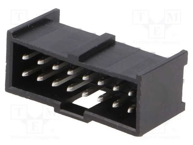 Tomada, retangulares, macho, PIN: 16, simples, TH.
