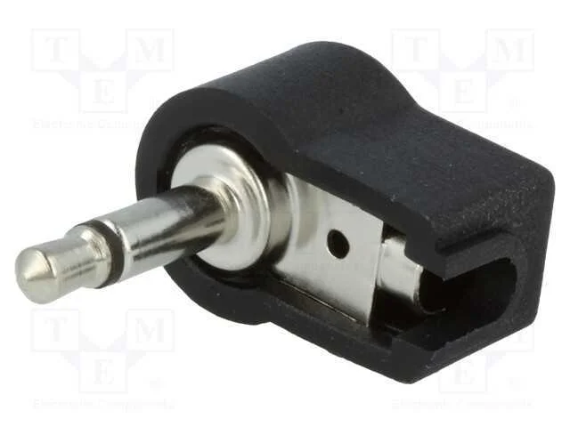Ficha, Jack 3,5mm, Macho, Mono, Faixas: 2, Angulares 90, com Cabo