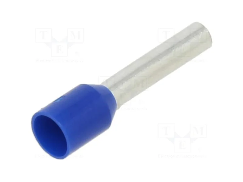 Terminal: rolo, isolada, cobre, 2,5mm2, 12mm, est.