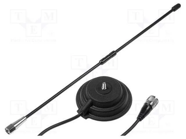 Antena, Cb, 0,45m, 1dbi, 50w, Íman, Compr: 4m, Uhf, Dia.Base: 90mm