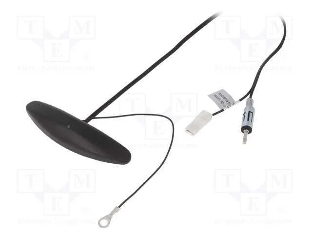 Antena, Interna, Am,Fm, Universal,Com Reforçamento, 0,25m, Preta