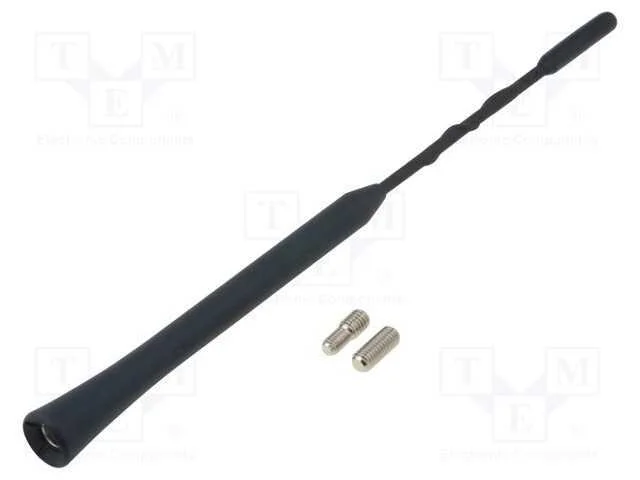 Mastro de Antena, 0,235m, M5,M6, Exterior, Universal, Preta