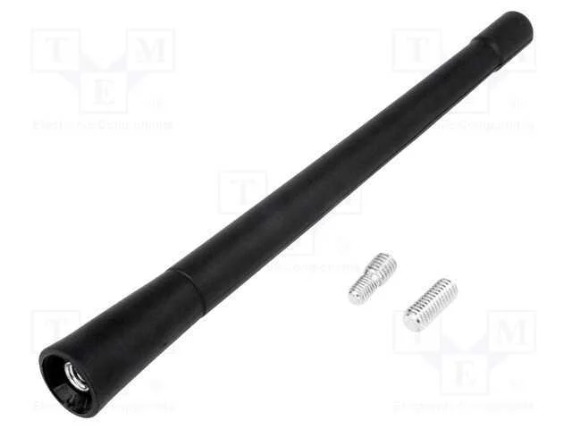 Mastro de Antena, 0,17m, M5,M6, Exterior, Universal, Preta
