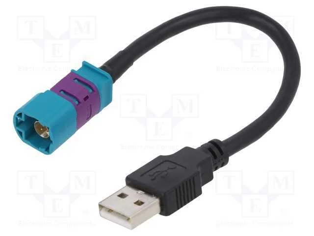 Adaptadores de Antenas, Fakra,Usb a Ficha, com Cabo, 0,18m