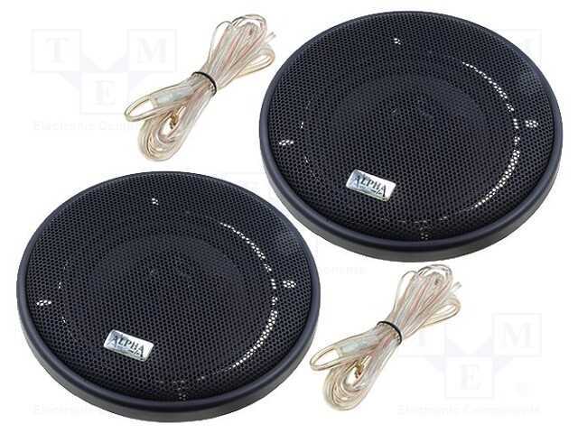 Colunas para Automóvel, Duas Vias, 100mm, 60w, 90÷17000hz