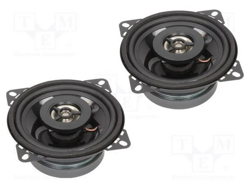 Colunas para Automóvel, Duas Vias, 100mm, 100w, 80÷20000hz