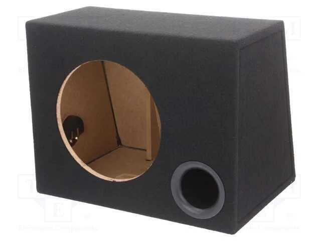 Carca&ccedil;a do alto-falante, MDF, preta, tecido, 250m.