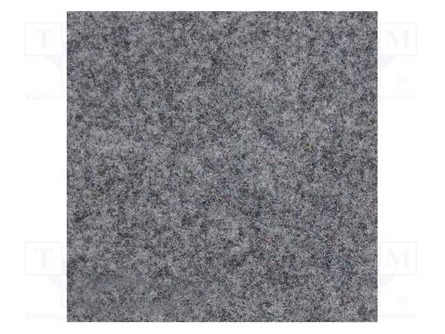 Upholstery Cloth, Dim: 1500x700mm, Thk: 3mm, Light Gray Melange