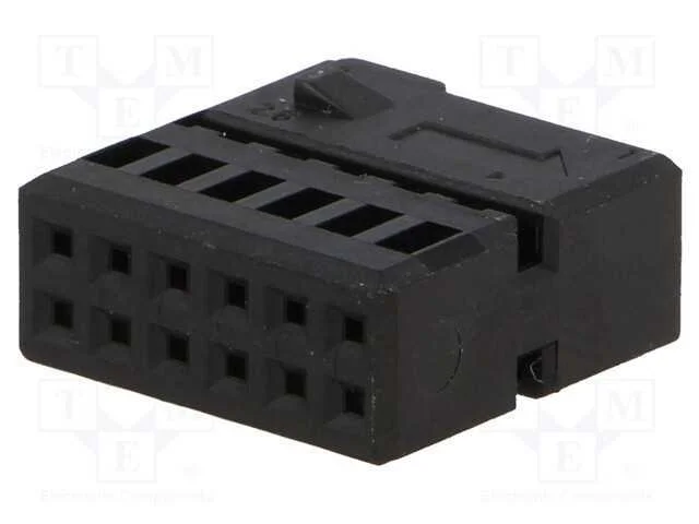Carcaça do conetor, ficha, Quadlock 12pin, preta,.
