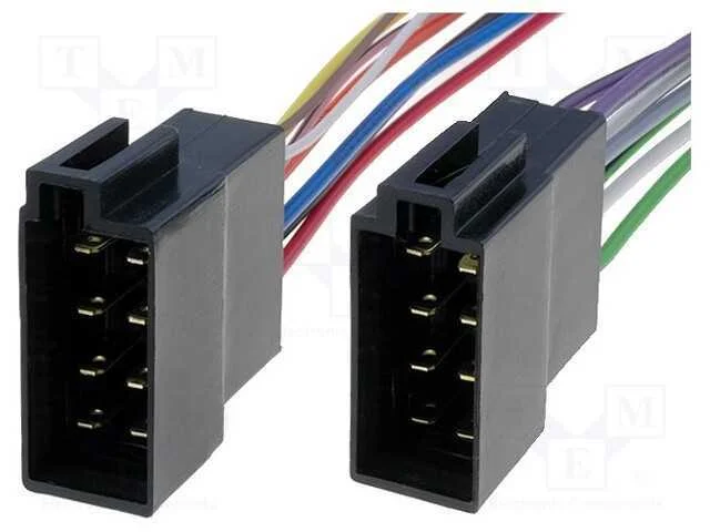 Tomada ISO x2,cabos, PIN: 16(8+8)