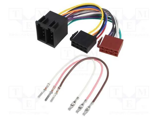 Adaptador, tomada ISO x2,ISO ficha x2, PIN: 32(5+.