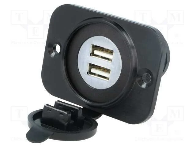 Alimentador de automóvel, USB A tomada x2, Tens.a.
