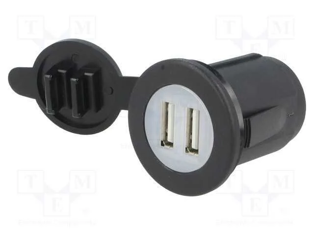 Alimentador de automóvel, USB A tomada x2, Tens.a.