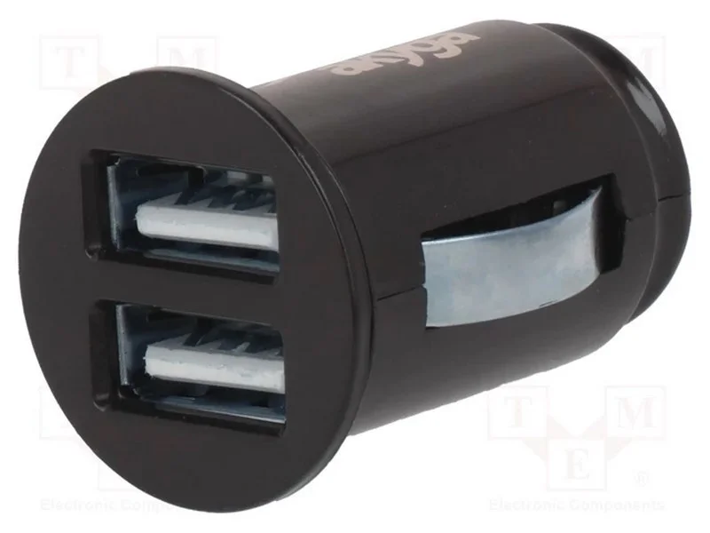 Alimentador de automóvel, USB A tomada x2, Tens.a.