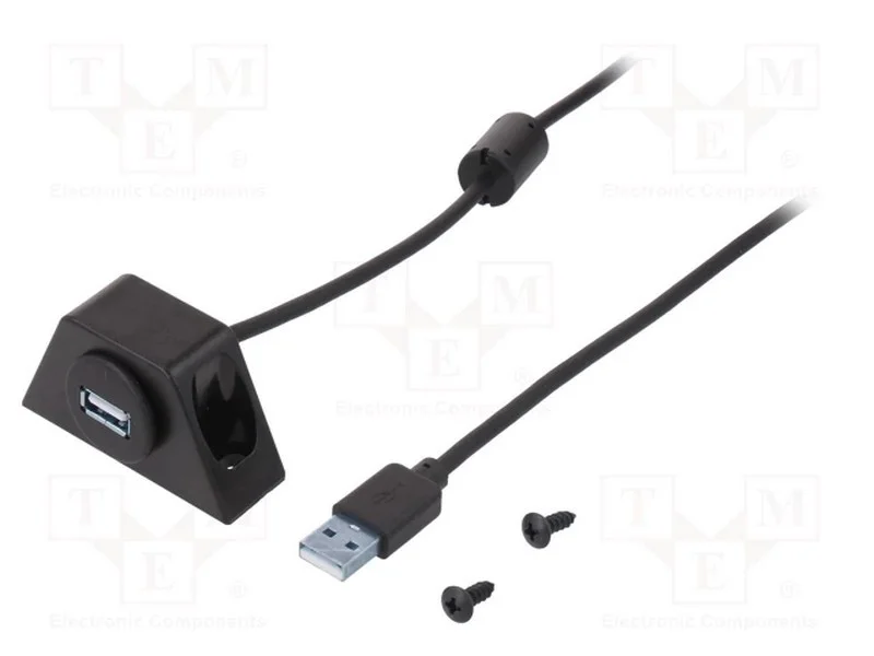 Cabo de extensão, Tomada USB A, 2m, USB 2.0