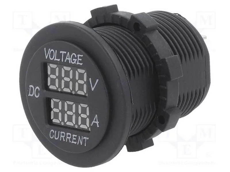 Voltímetro, Tens.alim: 5÷30VDC, I DC: 1÷15A, pret.