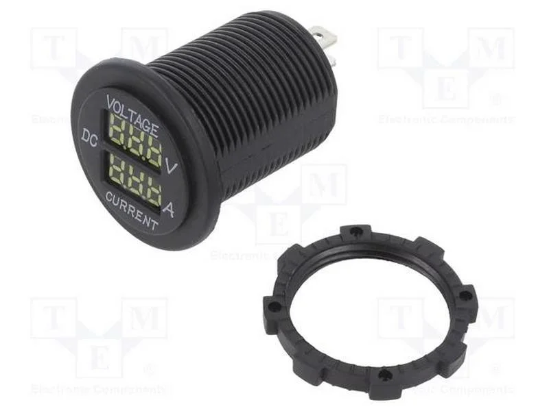 Voltímetro, Tens.alim: 5÷30VDC, I DC: 1÷15A, pret.
