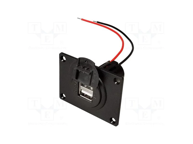 Alimentador de automóvel, USB A tomada x2, Inom: .