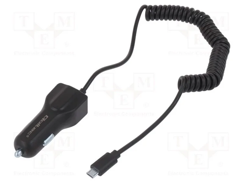Alimentador de automóvel, Tomada USB A,USB micro .