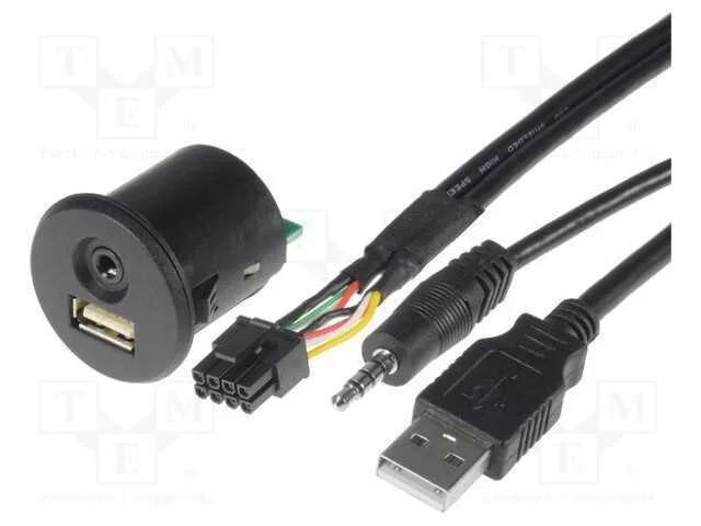 Adaptador USB/AUX, Nissan, Jack 3,5mm 4pin tomada.