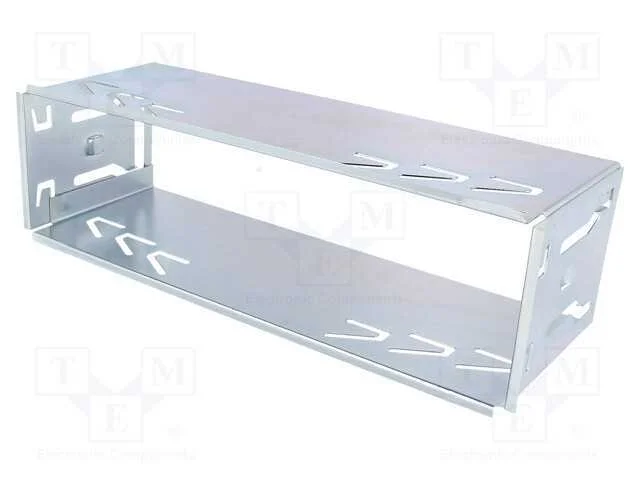Meio-quadro de suporte de rádio, 1 DIN, zinco, So.