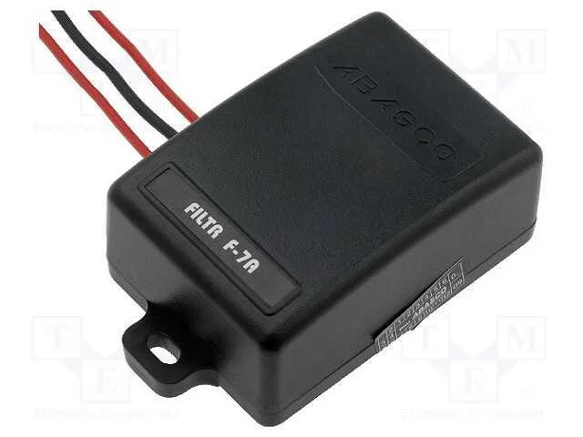 Filtros anti-interferência, Itrabalho: 7A, 12VDC,.