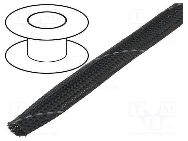 Entranç, poliéster, Embalagem: 100m, cinzento esc.