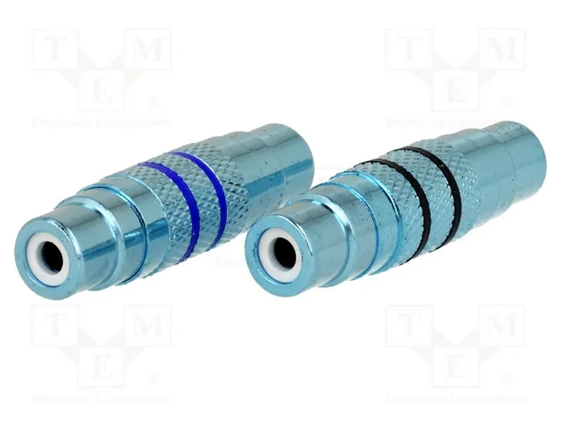 Adaptador, tomada RCA,em ambos os lados, 2unid.