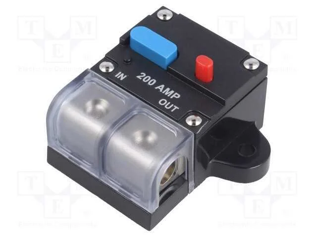 Fusível: automático, automotivo, 200A, preta, 12÷.
